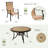 Alejando 4 - Person Patio Dining Set with Round Table