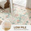 Tapis floral rose / beige antidérapant lavable à la machine Bloom-1592405388-1590878324