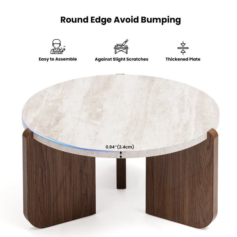 31.5 "Modern Round Coffee Table