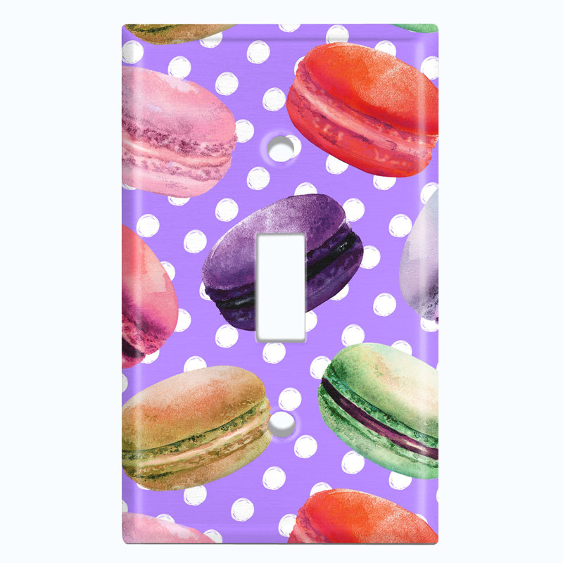 Patterned 1 - Gang Toggle Light Switch Standard Wall Plate