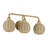 Amileigh 3 Light Antique Gold Leaf Vanity Sconce-121436191