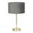 Dadiva Brushed Chrome Stem Table Lamp with Grey Velvet Reni Shade-1570921147-1570921151-1570921149