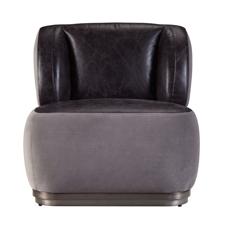 Fauteuil d'appoint antique ardoise et gris