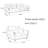 Simple fashion comfortable office sofa set