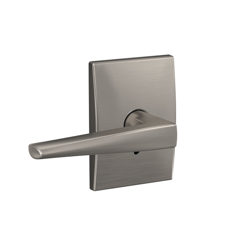 Eller Non-Turning Lever with Century Trim, Satin Nickel
