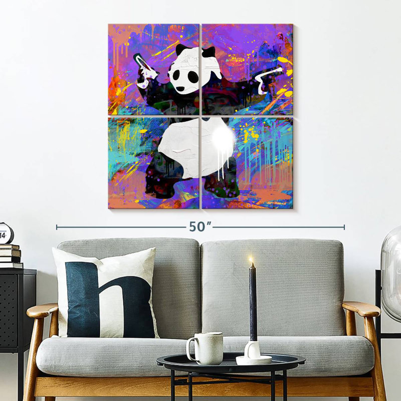 Bramam Pandamium, H 32 po x l 32 po