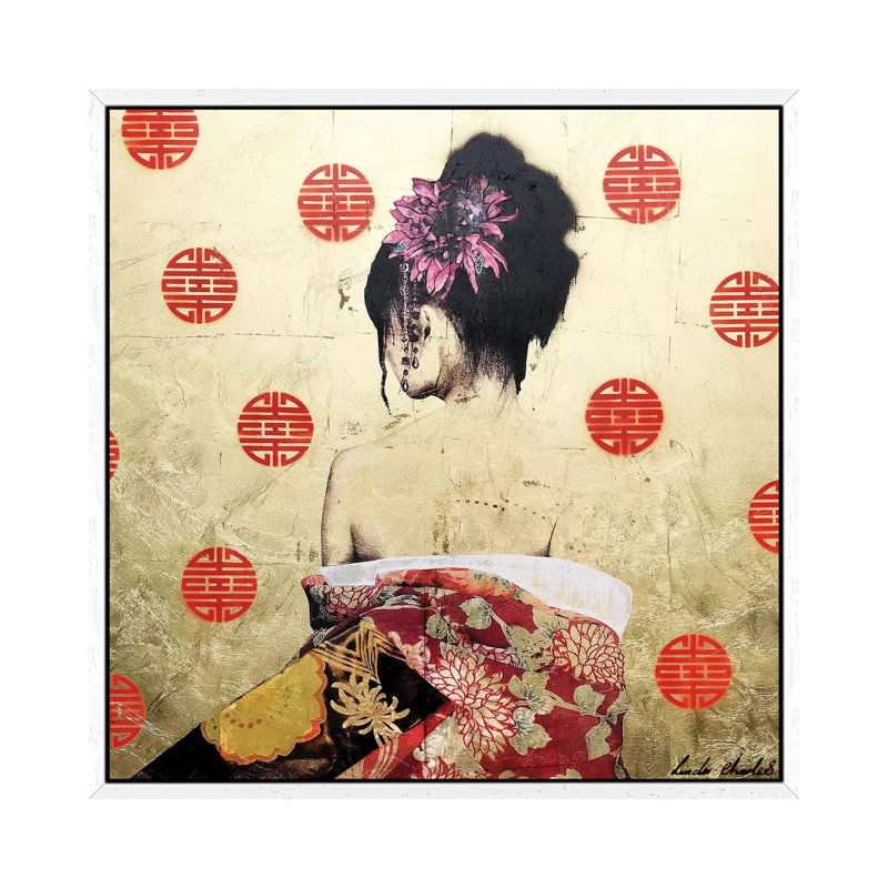 Secret Wish 1 Piece Painting on Canvas, 45.72cm H x 45.72cm W x 3.81cm D, White Floater Framed