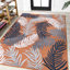 Tapis d'intérieur / extérieur orange / bleu marine / ivoire Kleon-627657780