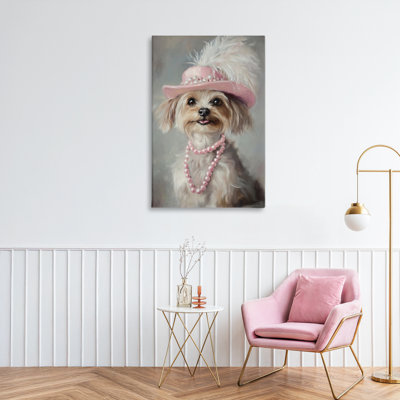 Lady Yorkie Portrait Canvas, design by Tina LeCour