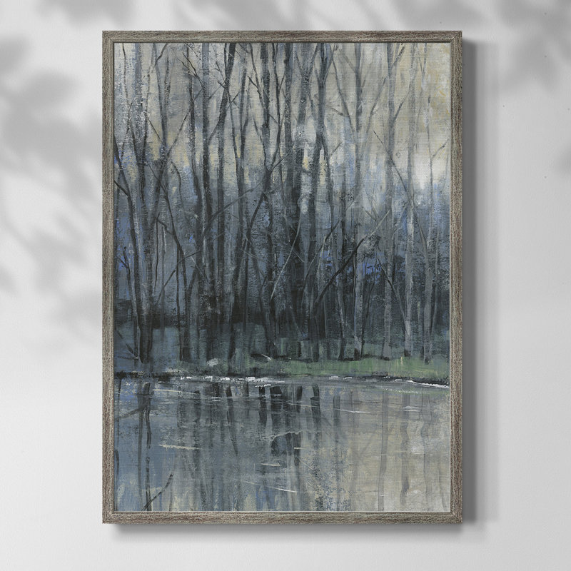 Épreuve encadrée matinale I - bois massif, H 11 po x l 9 po