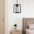 1-Light Dimmable Black Cage Single Pendant Light