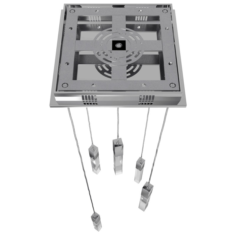 The Original Glacier 5 - Light Pendant, Polished chrome, Clear Glacier K9