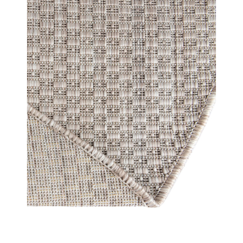 Bembry Beige Area Rug, Oval 5'3" x 8'