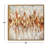 Gold Canvas Abstract Framed Wall Art with Gold Frame