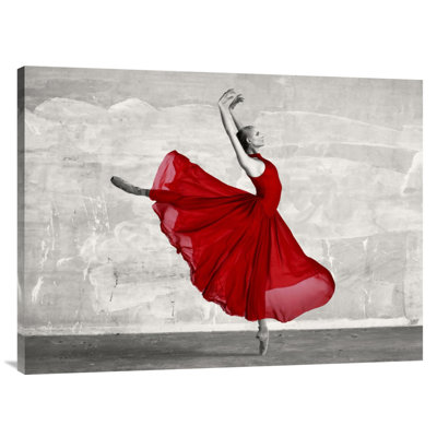 " Ballerina in Red " Oil Print