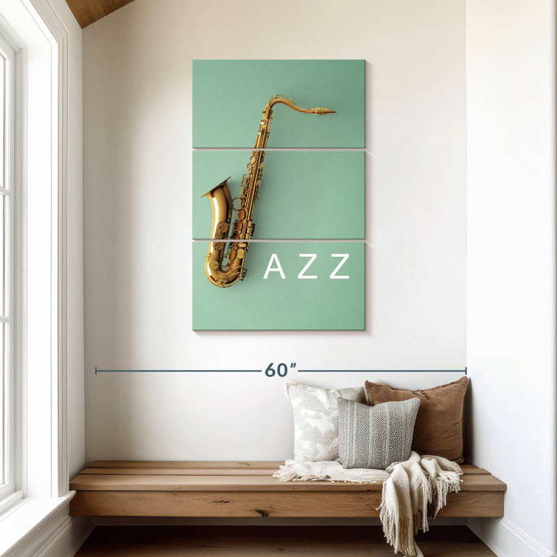 Abarca Jazz Saxophone, H 45 po x l 28 po