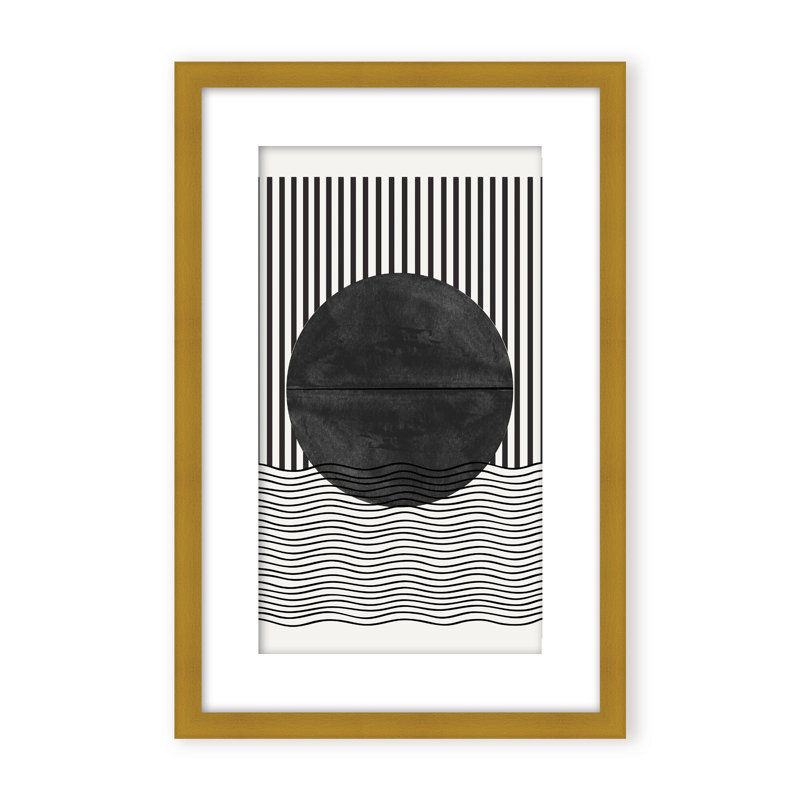 BaB No10. Print by The Miuus Studio, 48" H x 32" W x 1.125" D, Black, Framed Matted Print