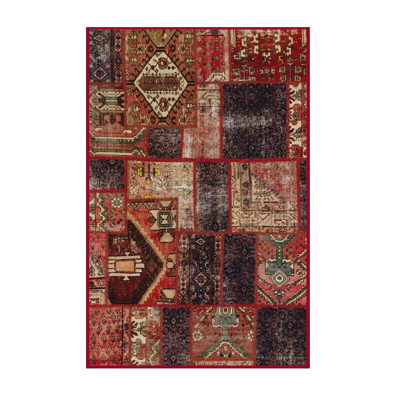 Abstract Indoor Rug, Rectangle 2' x 4'