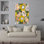 «Happy Cozy», motif floral vert scandinave sans soudure, audacieux, contemporain, renoncule, marguerite, mousse, nature, art mural