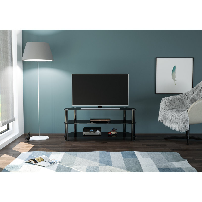Agosto-Collazo TV Stand, Black Black, 44.88"