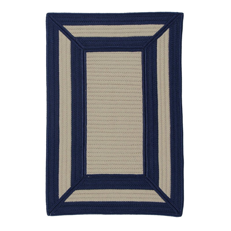 Tapis intérieur / extérieur Ryding - bleu marine, Rectangle 11 pi x 14 pi