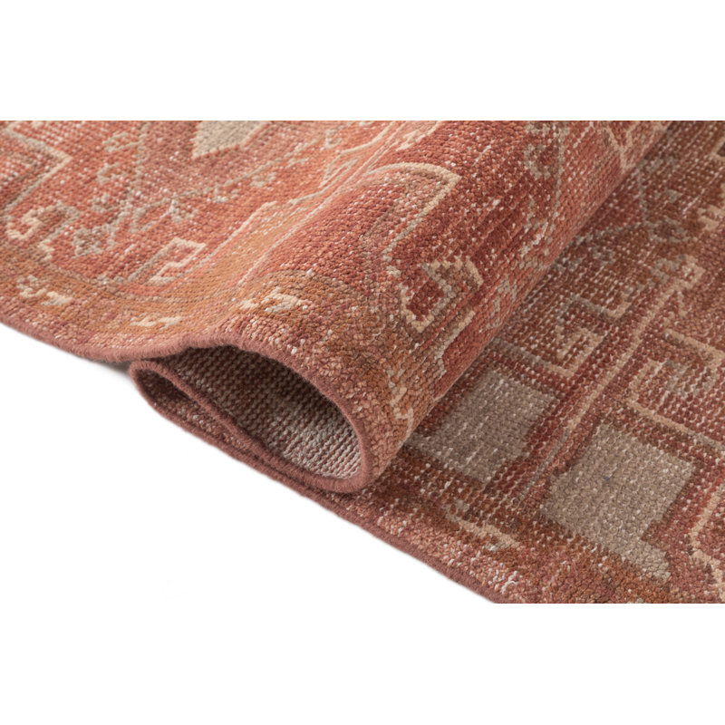 Tapis Zaynab en laine noué à la main Maeve, Rectangulaire 3 pi x 5 pi