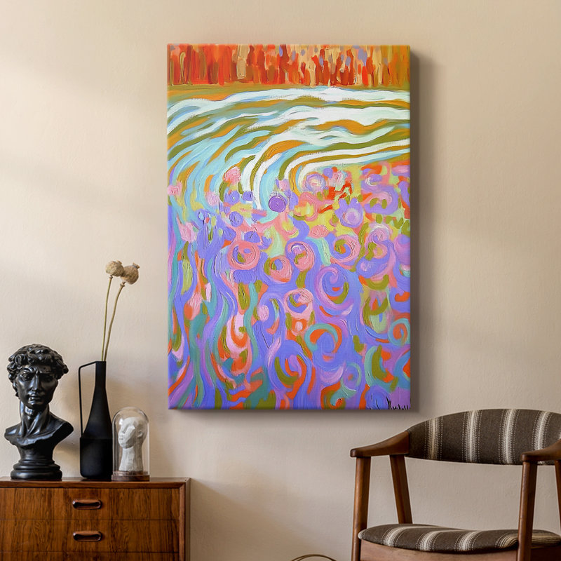 ABSTRACT Series DCCV -Custom Wrapped Gallery Cavas, 18" H x 12" W
