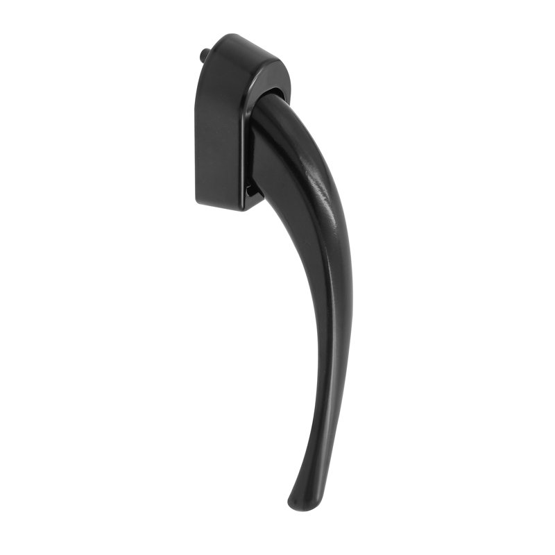 Ensemble de poignées de porte et de moustiquaire avec verrou intérieur, gâche et vis Prime-Line, Noir