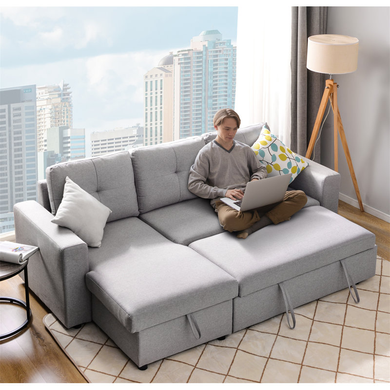 Canapé modulaire réversible en soie Prudenza