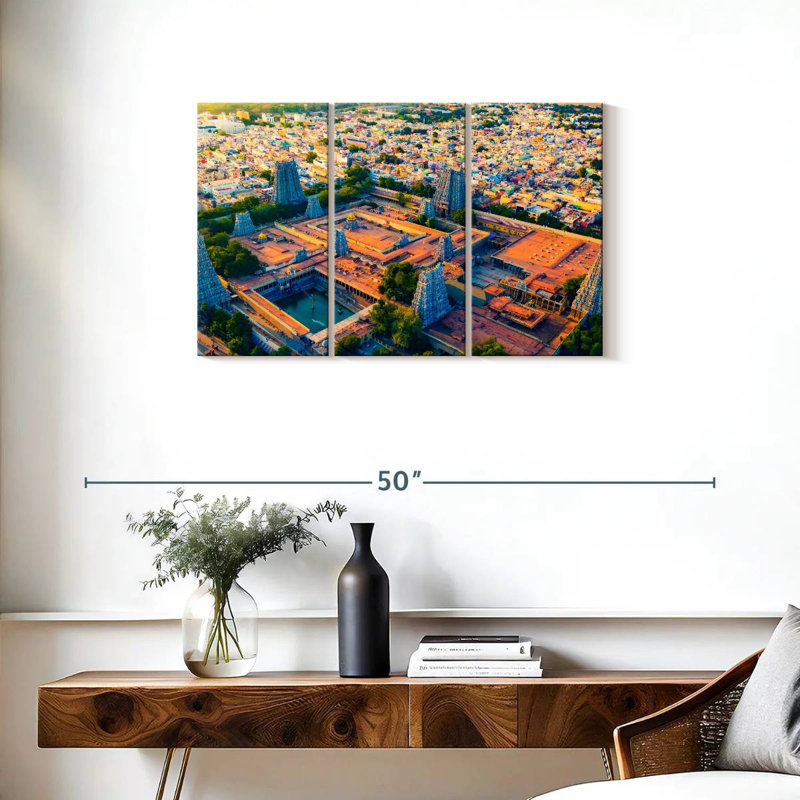 Adella Meenakshi Temple Complex, 20" H x 33" W
