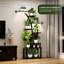 Support pour plante d'intérieur 9 avec lumières de croissance Spectrum, 3 modes d'éclairage, construction, espaces de 63,6 po de hauteur et design