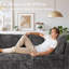Canapé-lit modulaire 98 "avec repose-pieds modulaire 98" pour salon, bureau ou chambre à coucher-1512658689
