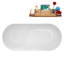 Baignoire autoportante 63 "avec drain interne Streamline-101308858