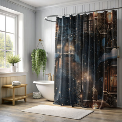 Festive Stars - Rideau de douche Premium