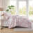 Laura Ashley Heather Garden Cotton Reversible Pink Comforter Set-110428660