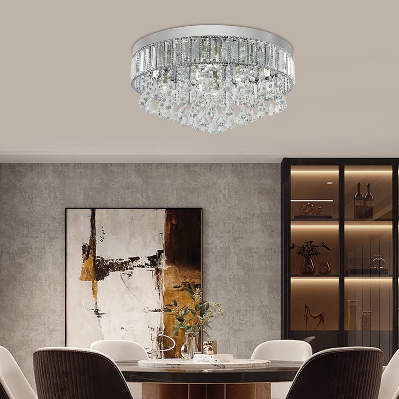 Kahmora Flush Mount, Silver