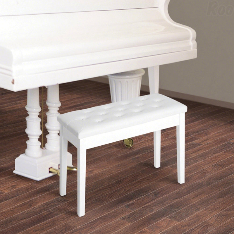 Banc de piano, fauteuil de duo pour salon douillet, Blanc