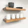 Malina 2 Piece Pine Floating Shelf