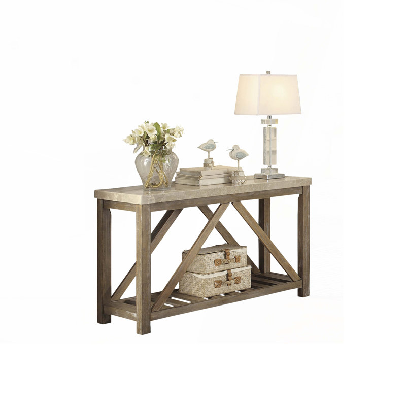 Console Table with Shelf