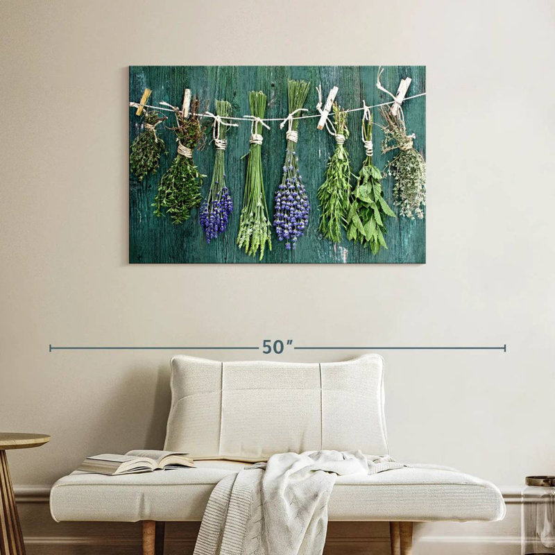 Harnek Dried Herbs On Wood, 26" H x 39" W
