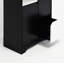 Grande armoire de rangement en bois avec 1 tiroir et 3 tablettes, armoires de cuisine en bois, noir