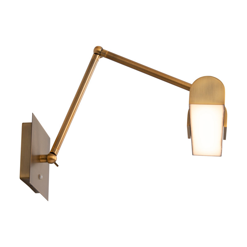 10'' Dimmable LED Wall Mounted Picture Light, Aged Brass