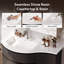 Meuble-lavabo mural incurvé noir de 35 po avec comptoir en résine de pierre, lavabo encastré et robinet monotrou-1482272602-1502117824