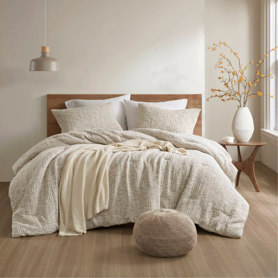 3 Piece Oversized Cotton Matelasse Comforter Set