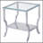 Seroff Chrome 3-piece Coffee Table Set