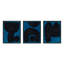 Module On Blue. Set Of 3 Painting by Michael Kempen-1579274428-1579274418