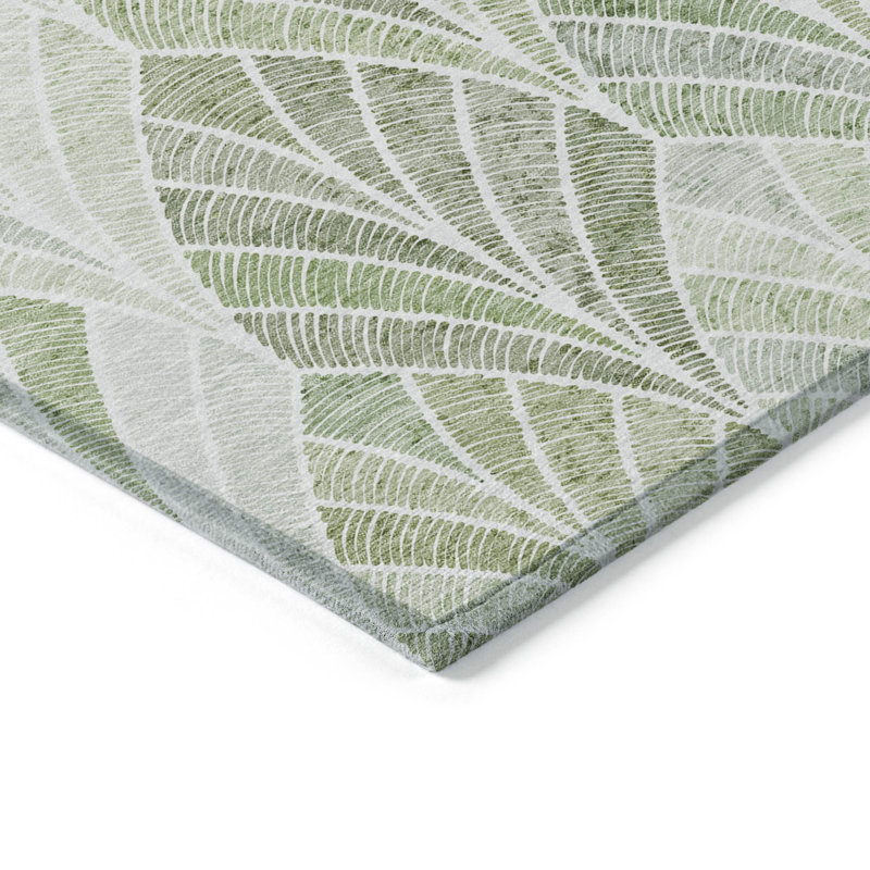Cecelio Washable Geometric Indoor / Outdoor Rug, Rectangle 9' x 12'