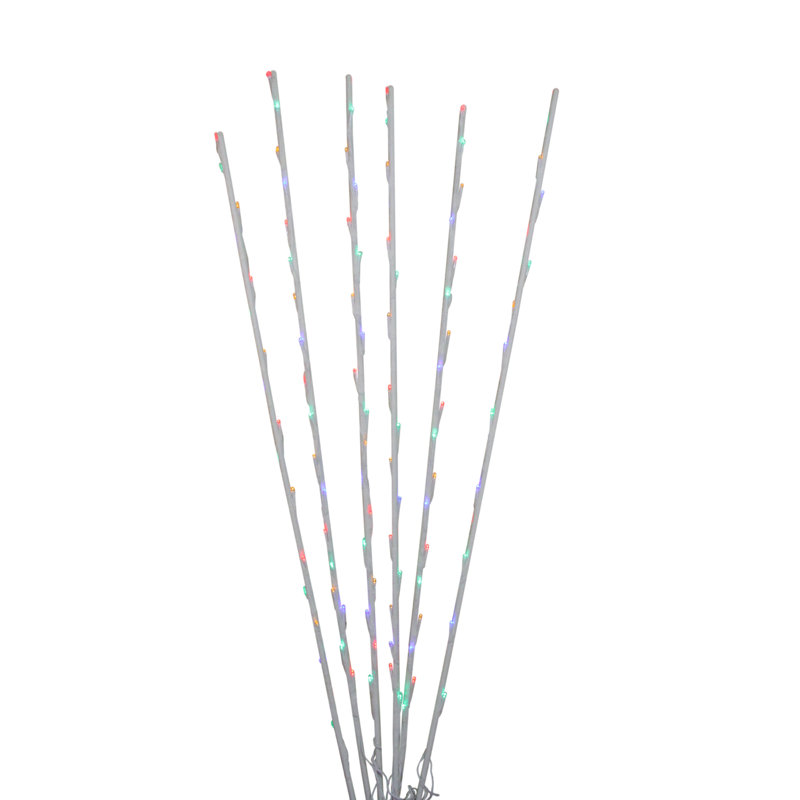 Branch Spray Driveway Pathway Markers - LED Lights, 72", Multi