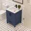 Meuble-lavabo simple 24 po avec plateau en quartz blanc Rooh-101808846-101808848