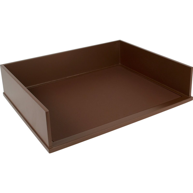 Andrea Manufactured Wood Paper Organizer, Mocha Brown